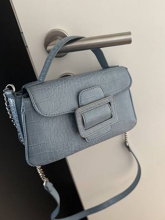 Zara blue shoulder bag