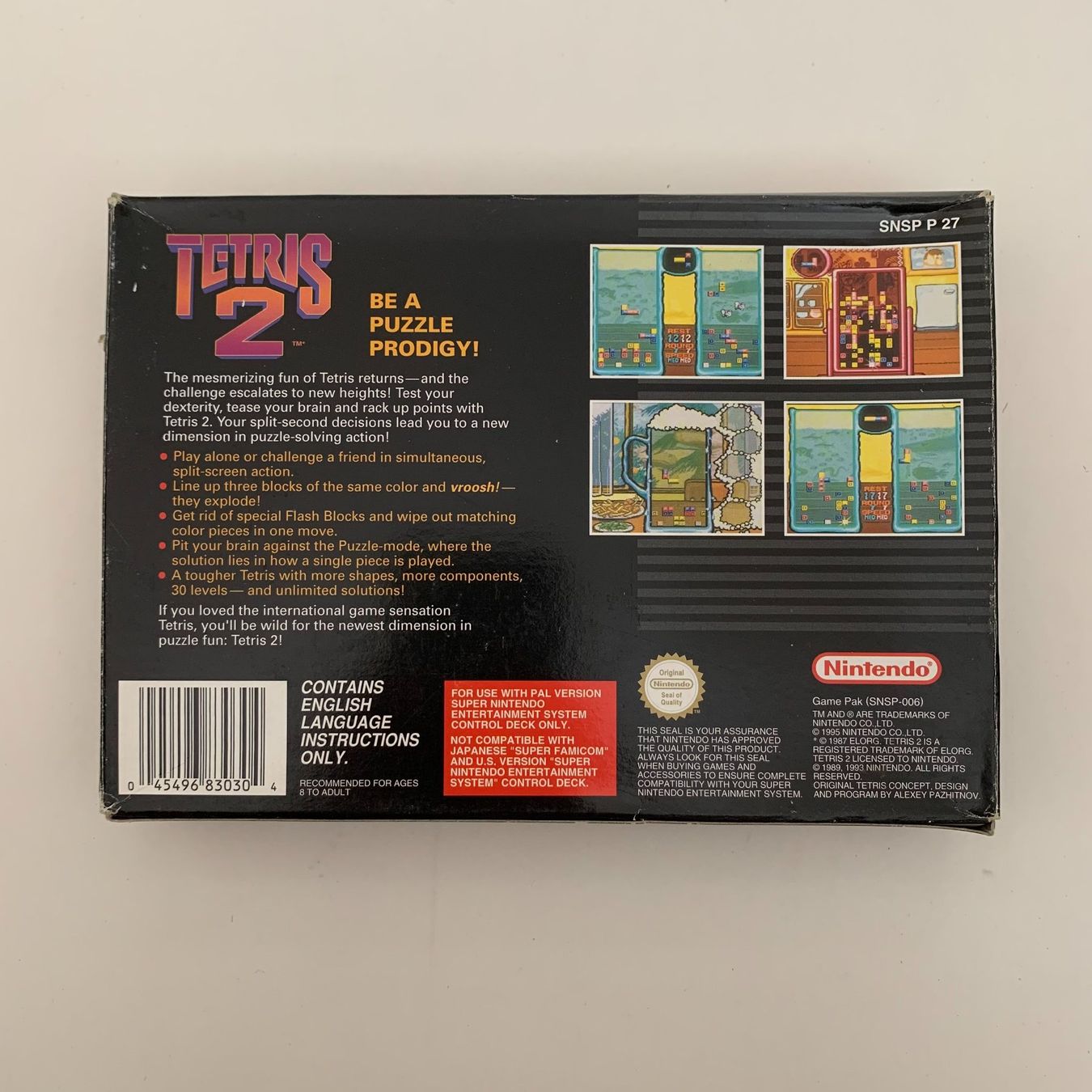 Nintendo Giochi: Tetris 2 - SNES - OVP – Usato da Zürich venduto da Mephisto87 1