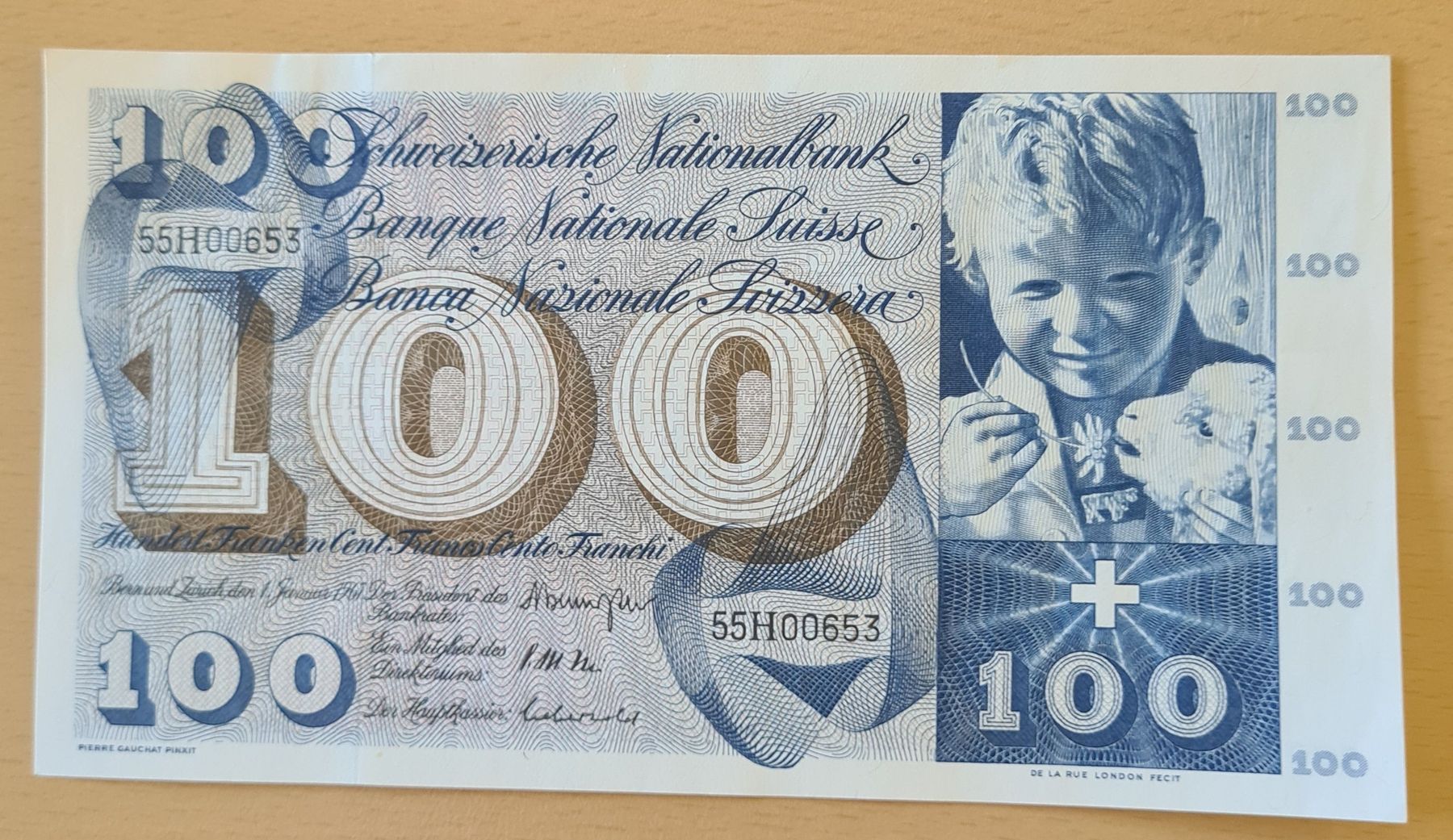 Banconote: Schweizer 100 Franken Note 1967 – Nuovo (secondo la descrizione) da Grüningen venduto da Highclere