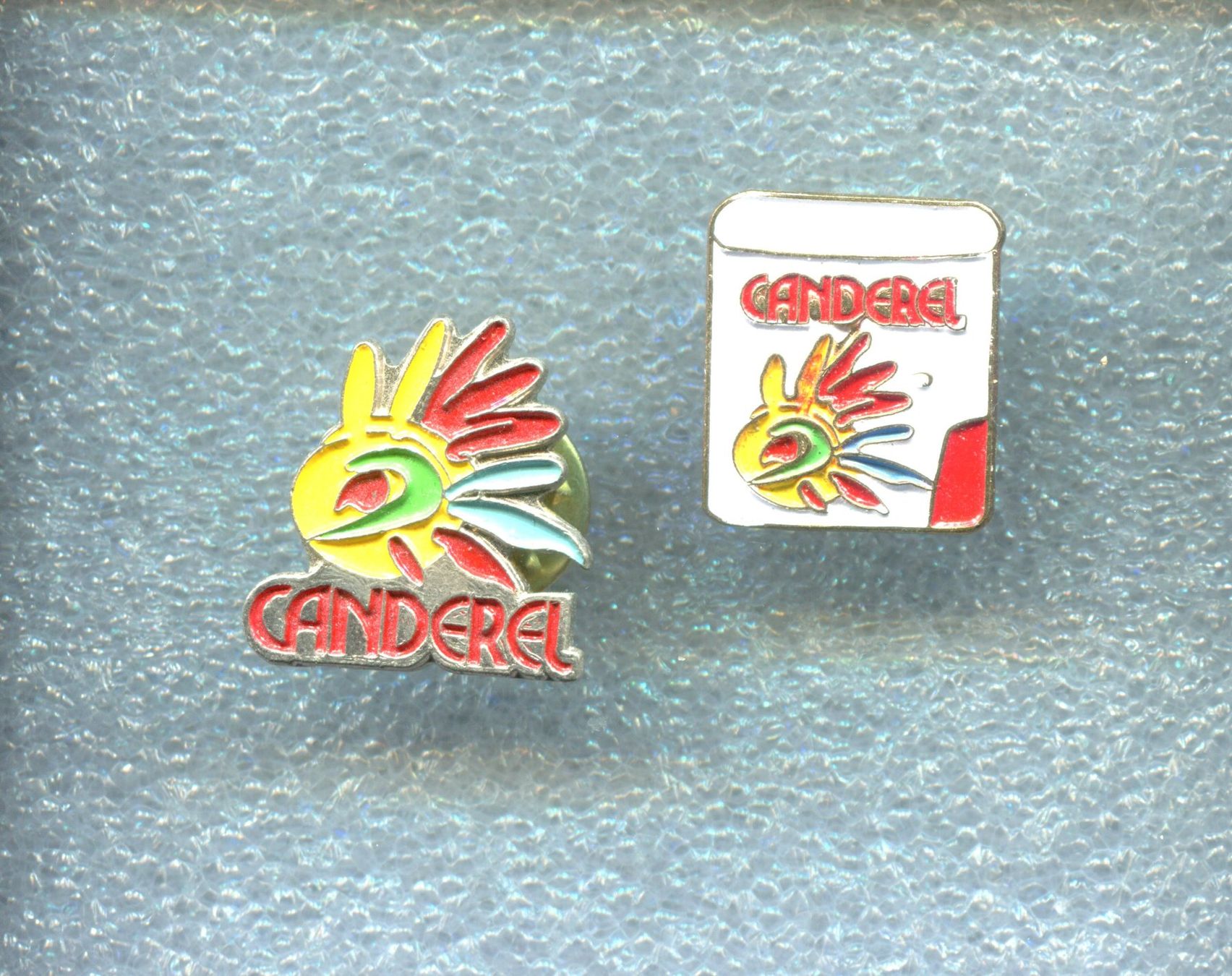 Placchette & Badge: 2 Pins  CANDERAEL – Usato da Winterthur venduto da Sammleroase