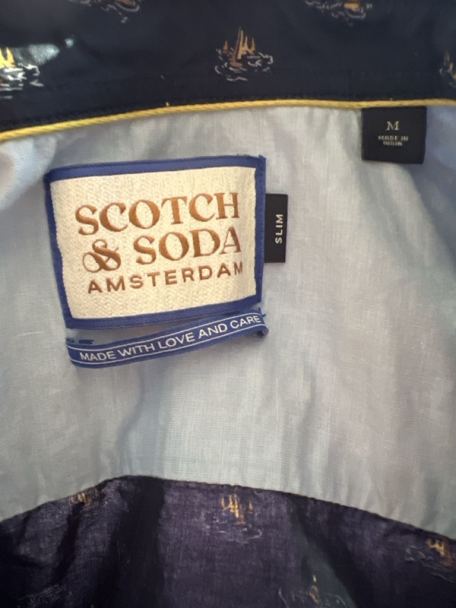 Hemden: Herren Hemd Scotch & Soda mit Segelboot-Muster Gr. M – Neu (gemäss Beschreibung) aus Zürich von J_I 2