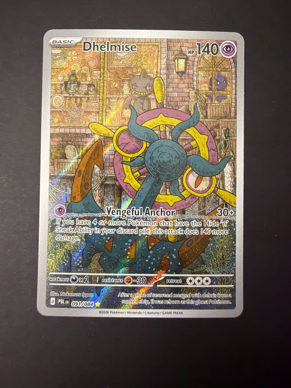 Pokémon Carte collezionabili: Pokemon Dhelmise 091 AR – Usato da Basel venduto da ray.alround