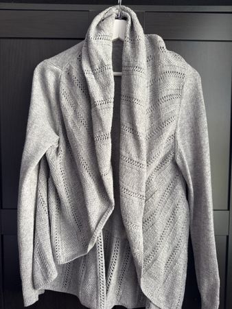 Strickjacke grau Grösse L 