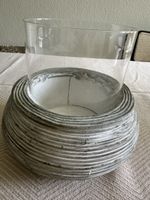 Chic Glass Vase with Unique Base - Summer Home Decor