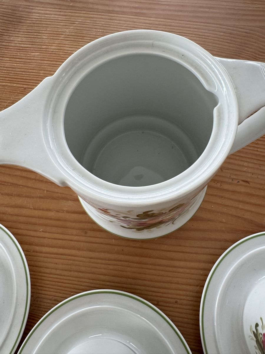 Set di piatti: Retro Kaffeegeschirr mit Blumenmuster , Langenthal  – Usato da Lanzenhäusern venduto da Galaa 3