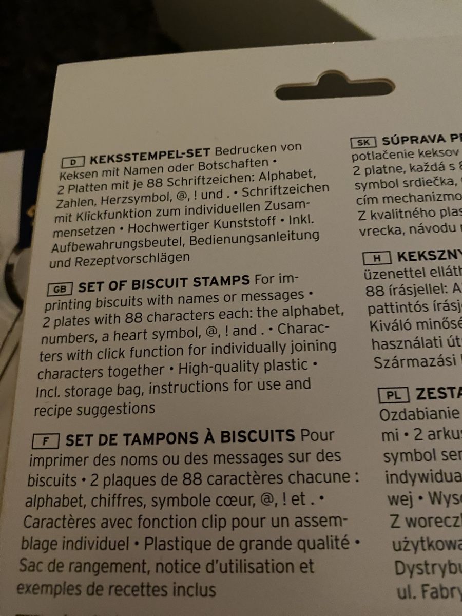 Tchibo Moules à gâteaux: Keksstempelset , NEU – Neuf avec emballage d'origine à Obbürgen par bugi6868 2