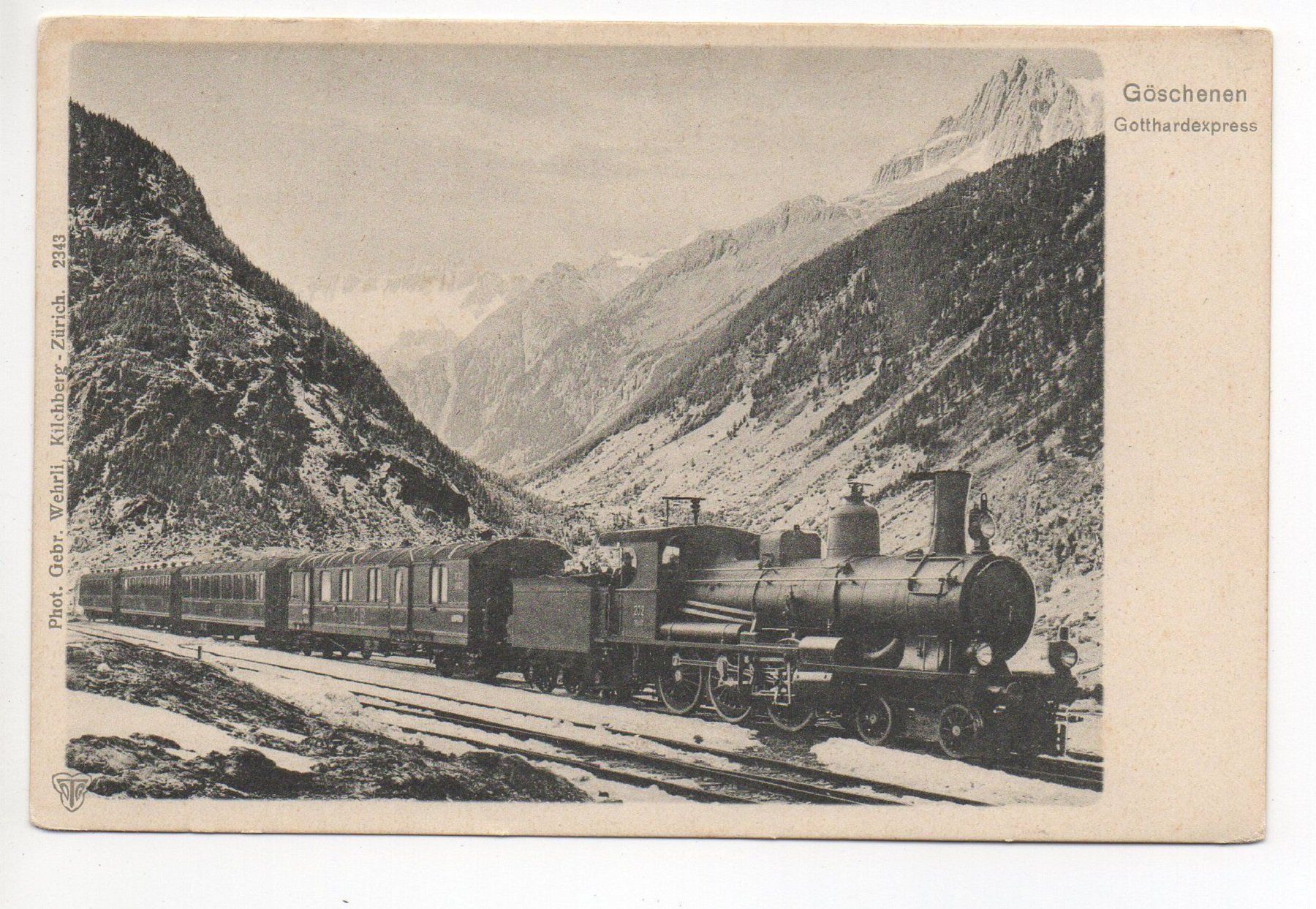 Ansichtskarten: GÖSCHENEN Bahn - Gotthardexpress, Nr. 2343 – Neu (gemäss Beschreibung) aus Jona von philajona