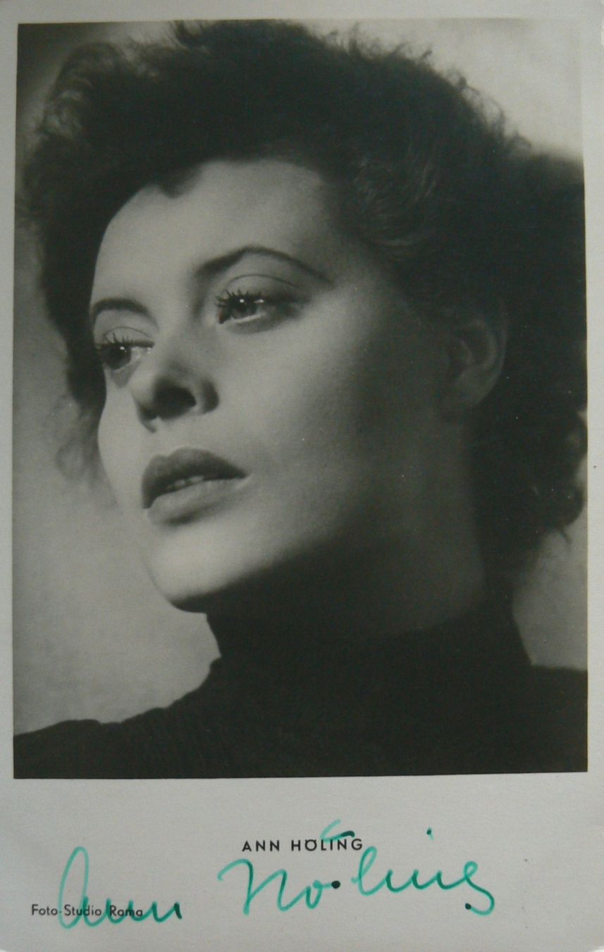 Autografi: Ann Höling (1925-2005) Schauspielerin - Autogramm – Usato da Dietikon venduto da cyranos1