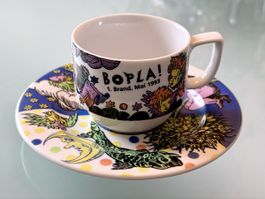 Bopla 1. Brand Tasse mit Untertasse, Mai 1993, Sammlerstück