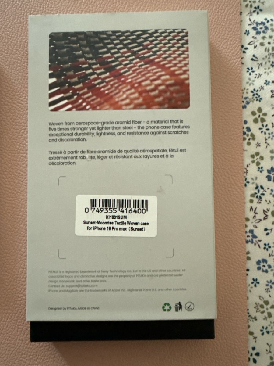 Apple Covers & Schutzfolien: PITAKA iPhone 16 Pro Max Hülle Tactile Woven Case Sunset – Neu (gemäss Beschreibung) aus Küttigen von ricardawild 2