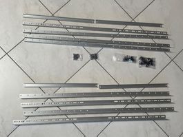 Photovoltaik Montageschienen Set für 2 Solarpanele
