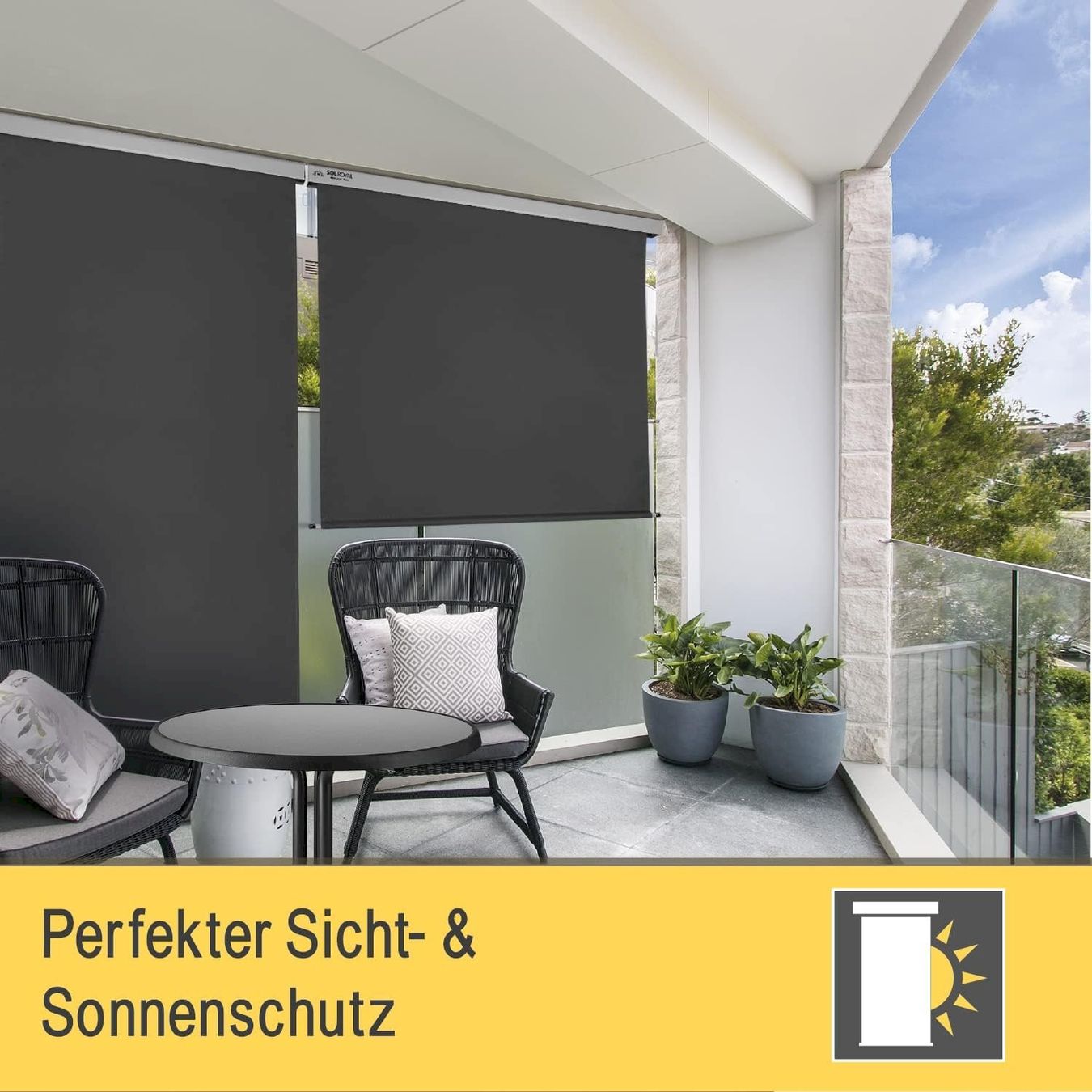 Paraventi: Aussen-Senkrechtmarkise 180x250cm – Nuovo e nell'imballaggio originale da Bottighofen venduto da zaap 1