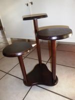 Deko-Blumenhocker aus Holz, drei Ebenen, Vintage Look
