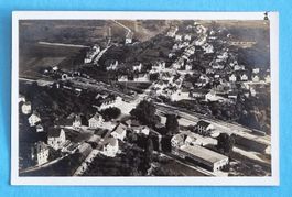 Sulgen - Dorfansicht mit Bahnhof - Fliegerpostkarte - 1937