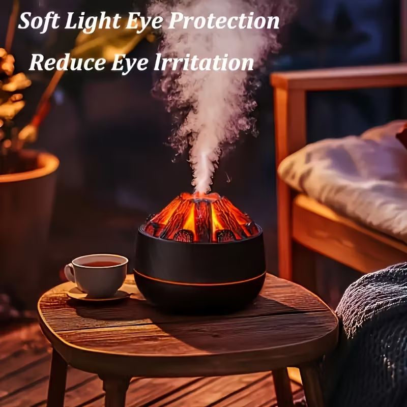 Umidificatori d'aria: Flammen-Luftbefeuchter mit Aroma-Diffusor und LED-Nachtlicht – Nuovo e nell'imballaggio originale da stans venduto da Kapferdesign 4