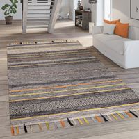-50% EINZELSTÜCK ‼️ Handgewebter Teppich Multicolor Boho NEU