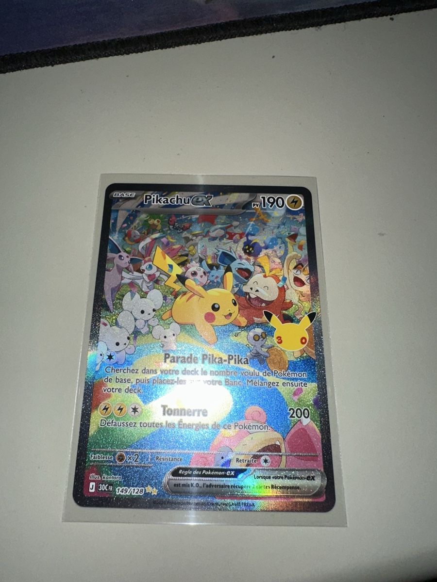 Pokémon Carte collezionabili: Pikachu EX 149/128 30th – Nuovo (secondo la descrizione) da Biel/Bienne venduto da PokeRom 3