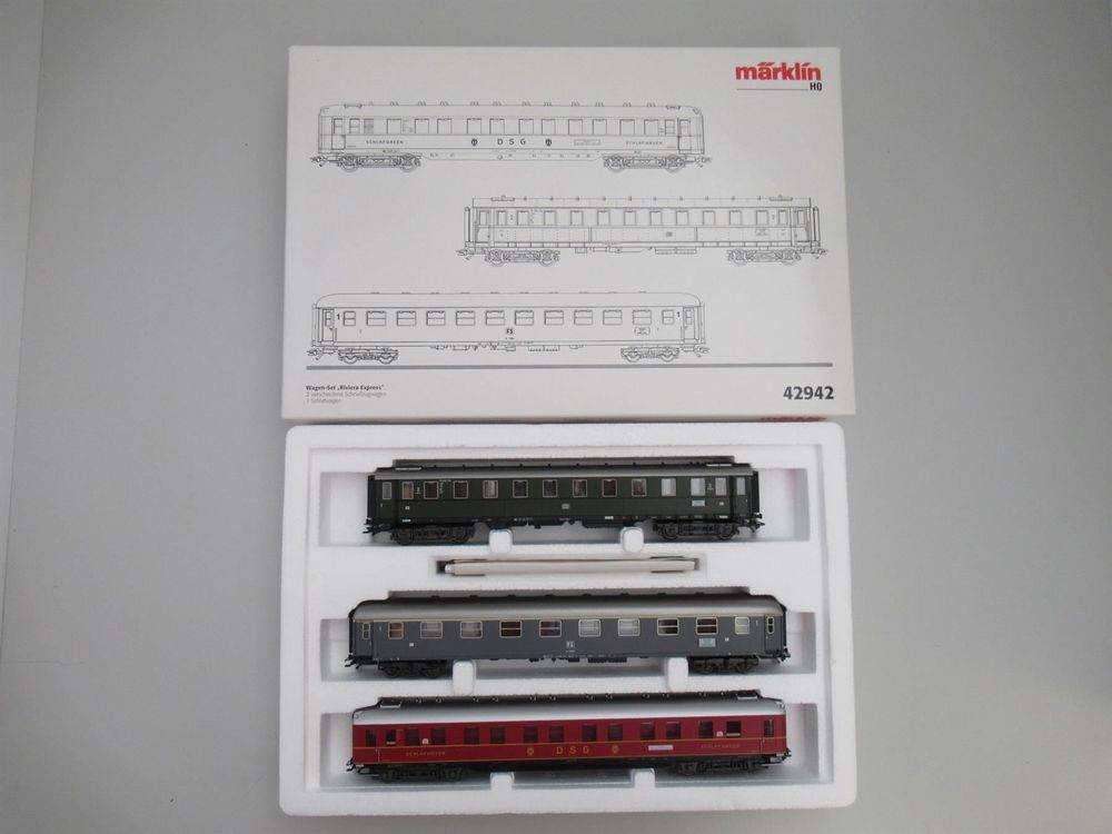 Märklin H0 - 42942 - Driedelige Riviera Express van de DB