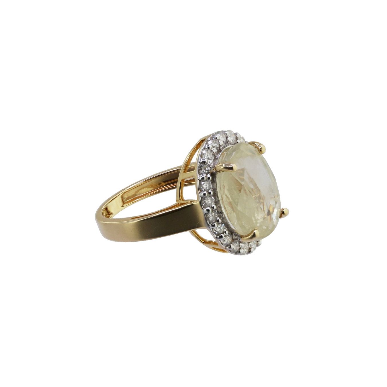 Anelli: Gelb-Saphir Diamant Ring – Usato da Zürich venduto da Vintage-Jewellery