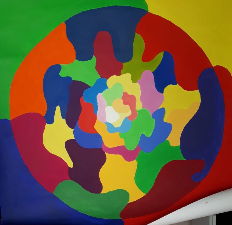 Bunte Blumenkette / Hawaiikette – Ca. 1 Meter Lang, Aus Polyester, Perfekt Für Partys