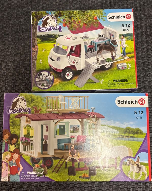 Schleich Horse Club 42370 Tierarzt und 42415 Wohnwagen (Gebraucht