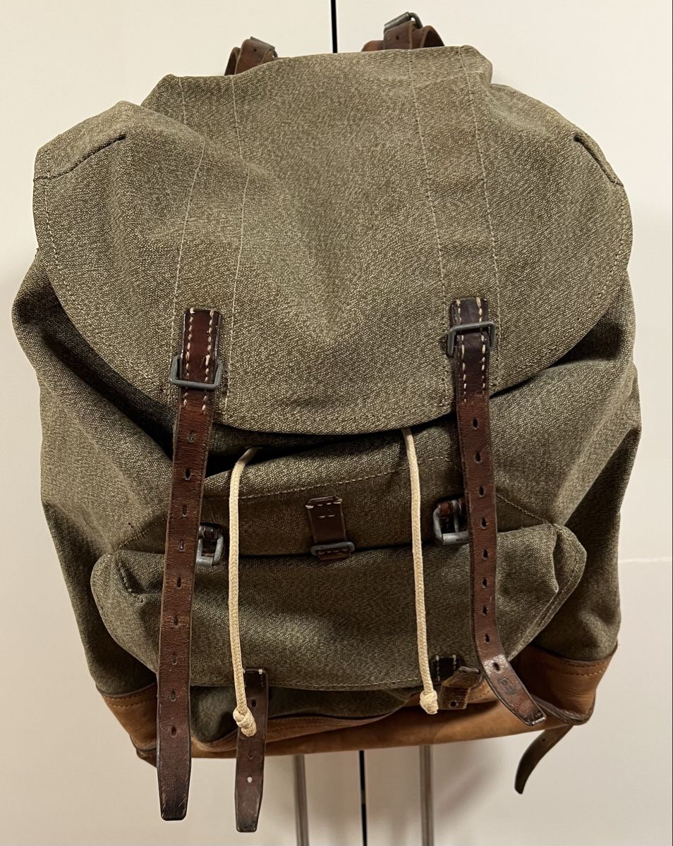 Schweizer Armee Zaini: Rucksack CH Armee 1959 – Usato da Sevelen venduto da Ritiplampi