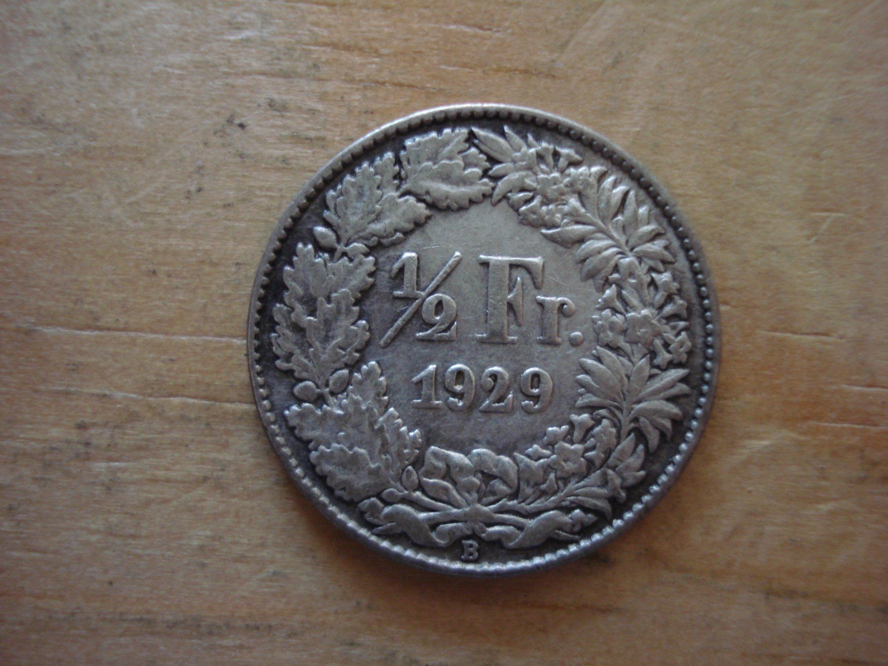 Tutti le monete: (N4) 1/2 Franken 1929 VZ – Usato da Erlach venduto da Net-Coins