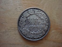 (N4) 1/2 Franken 1929 VZ