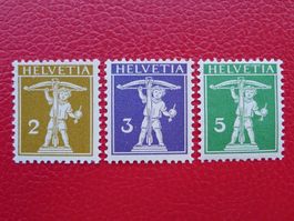 1909: Nr.117-119 (Tellknabe) Serie postfrisch ** Kat: 42.-+