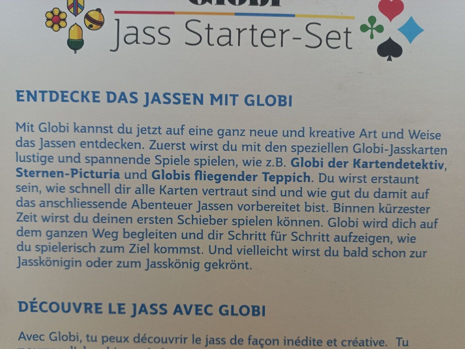 Giochi: Globi Jass Starter-Set mit Spielregeln – Usato da Lachen SZ venduto da jimmygoal13 2