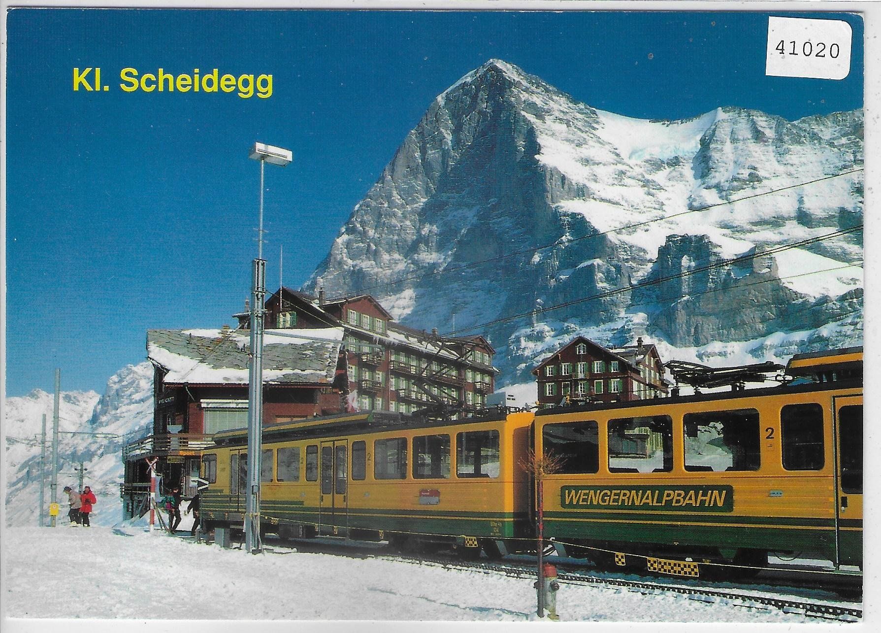 Ansichtskarten: Wengernalpbahn - Kl. Scheidegg im Winter – Gebraucht aus Ettingen von Kartenplanet