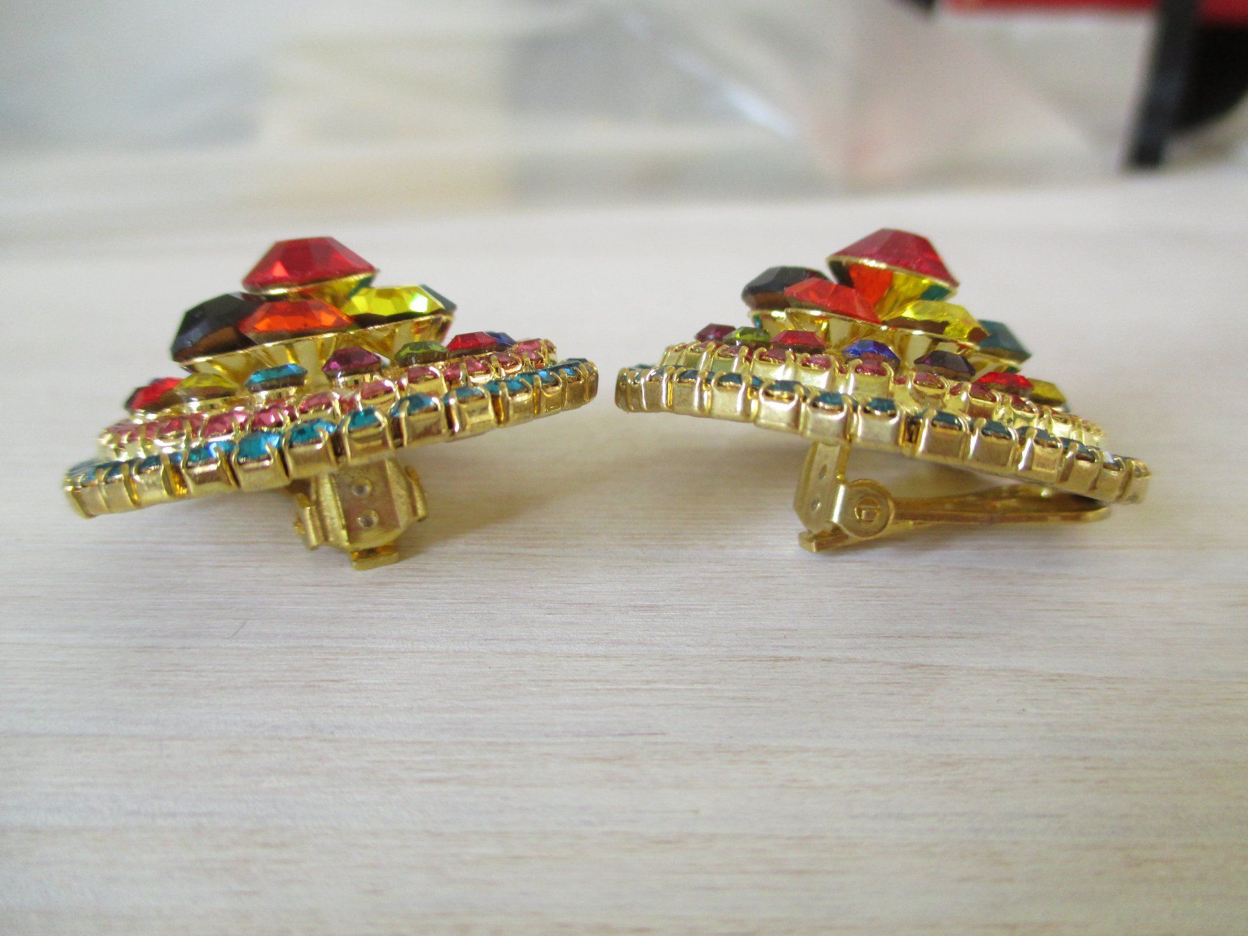 Ohrringe & -stecker: Statement Ohrclips Strass Vintage Clips Ohrringe – Gebraucht aus Rorschacherberg von Marubium 5