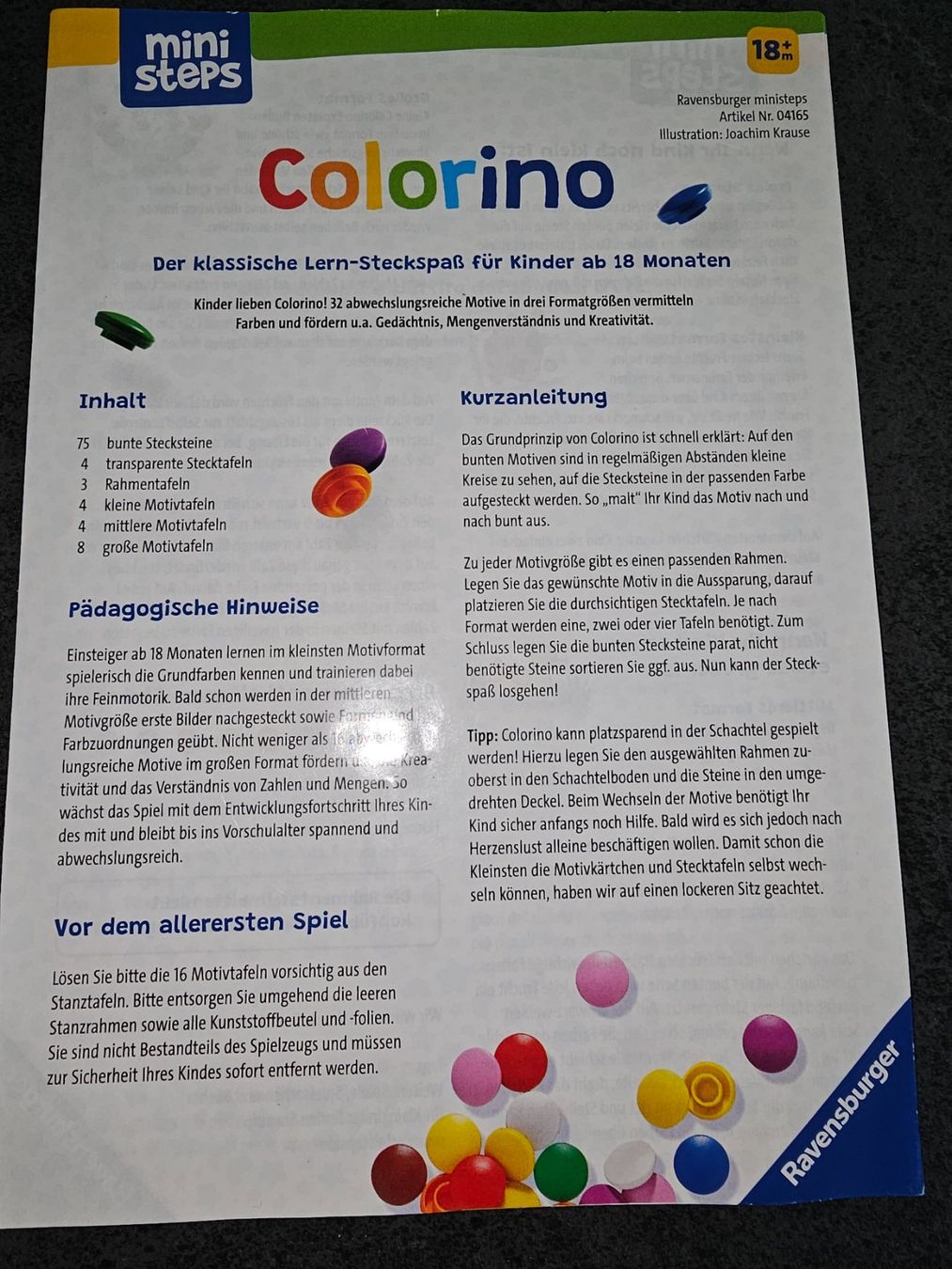 Ravensburger Giochi: Colorino – Usato da Ebikon venduto da Mauzi86 3