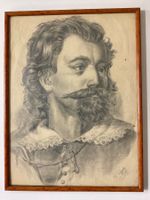 Kunst von Deggeller, Bleistiftzeichnung, ein Musketier?