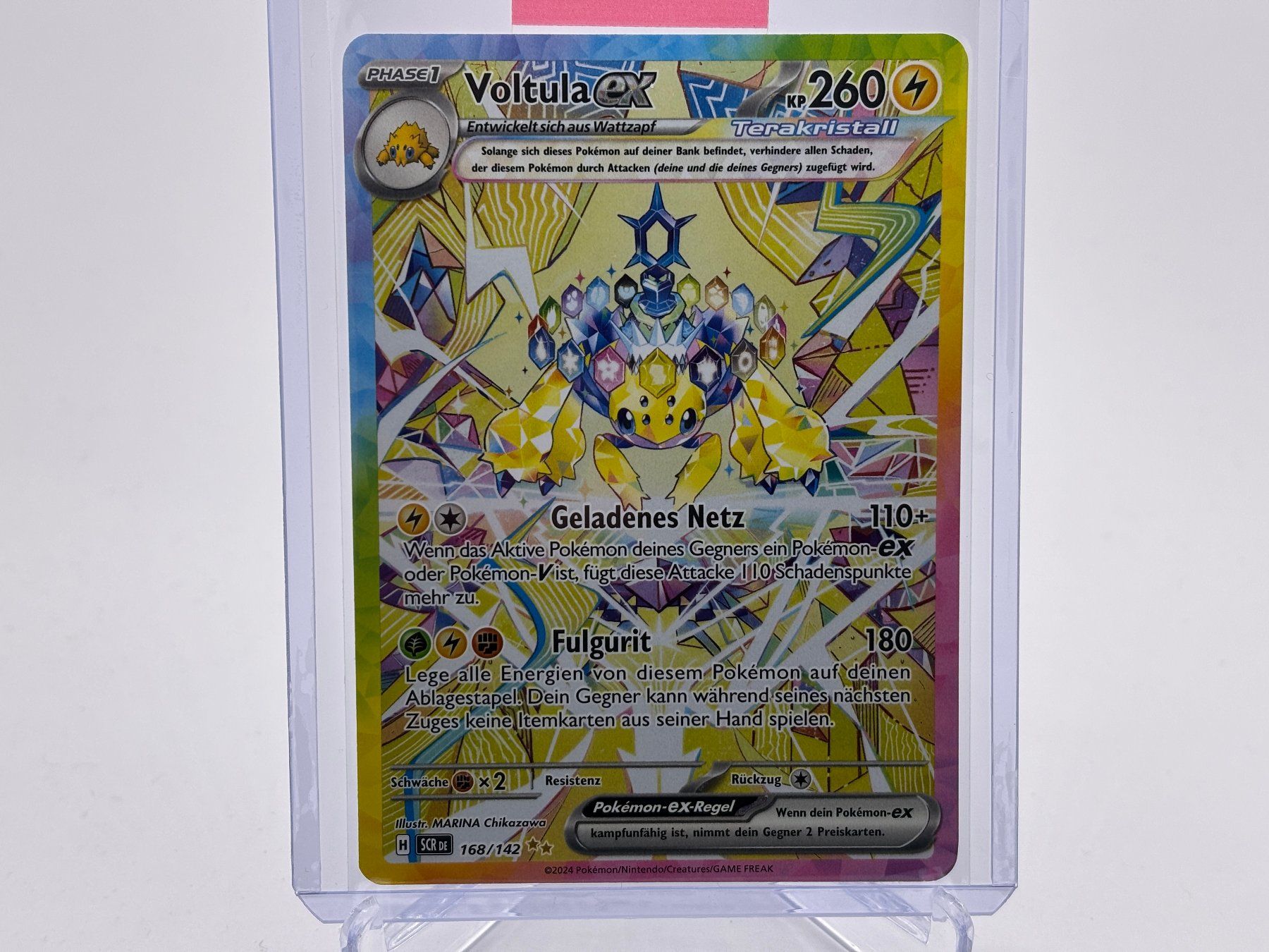Pokémon Carte collezionabili: Stellarkrone - Voltula ex  (SCR 168) - DE – Nuovo (secondo la descrizione) da Allschwil venduto da Bullach