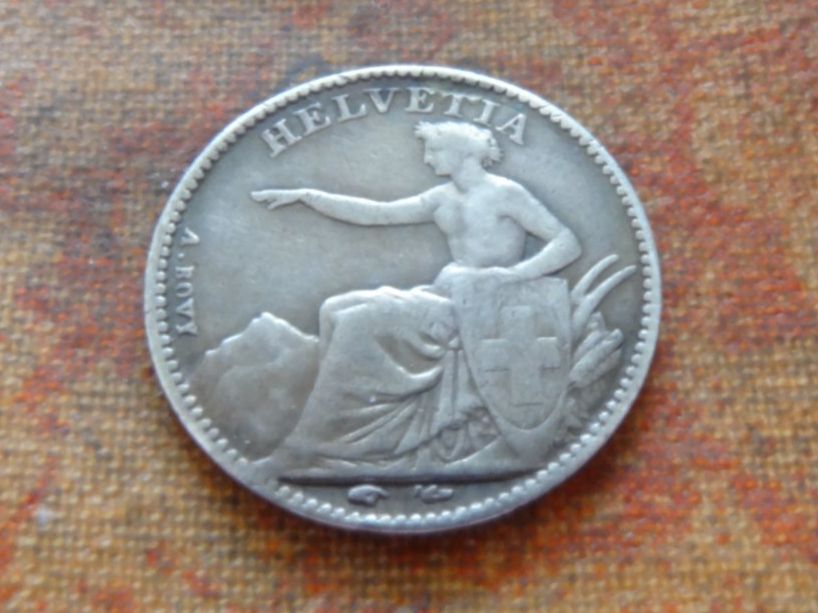 Alle Münzen: 1/2 Fr. 1851  (B) – Gebraucht aus Romanel-sur-Lausanne von Swift13 1
