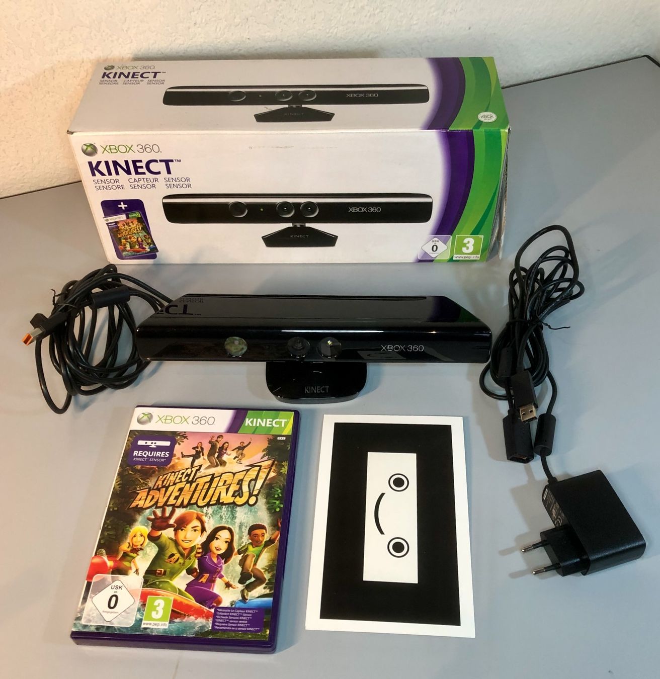 Microsoft Konsolen: Xbox 360 Kinect Kamera / Sensor mit Spiel Kinect Adventures – Gebraucht aus Dietikon von John1968