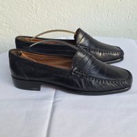 Chelman Damen Leder Loafer Gr. 38,5 Dunkelblau Elegant