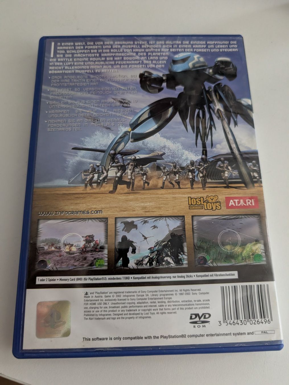 Sony Giochi: Battle Engine Aquila - Atari - Playstation 2 Game – Usato da Hünenberg See venduto da SpecialEditionGaming 1