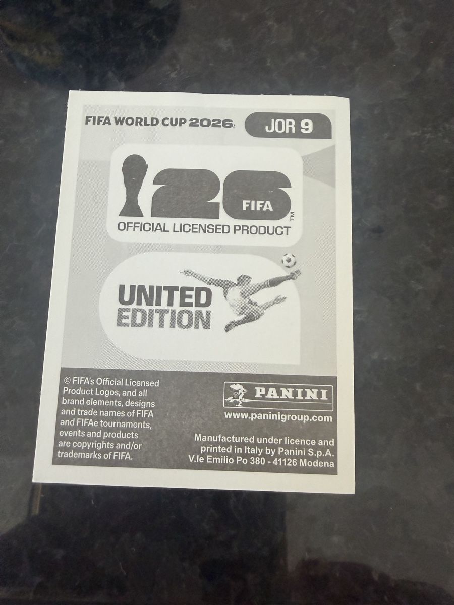 Panini Carte collezionabili: Panini 2026 Sticker  JOR9 – Usato da Feldbrunnen venduto da cleo09 1