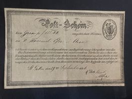 Schweiz 1846 Post-Schein St.Gallen 2 Kreuzer