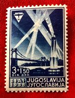Briefmarken aus Jugoslawien Luftfahrtausstellung Belgrad
