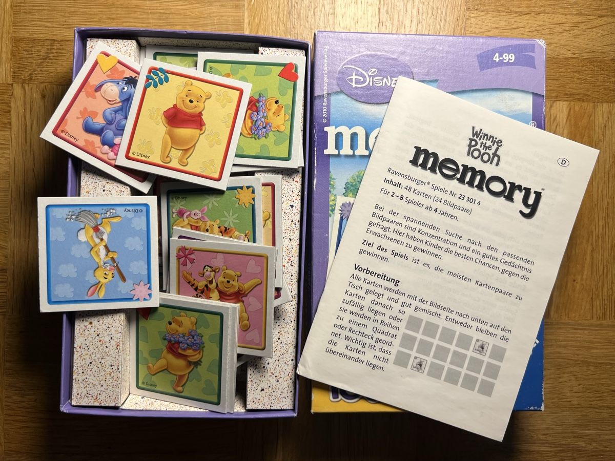 Ravensburger Giochi: Disney Memory Winnie Puuh mit 48 Karten – Usato da Rafz venduto da SaintCruz 1