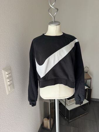 Nike Damen Crop Trainingspullover, Grösse L, Schwarz!