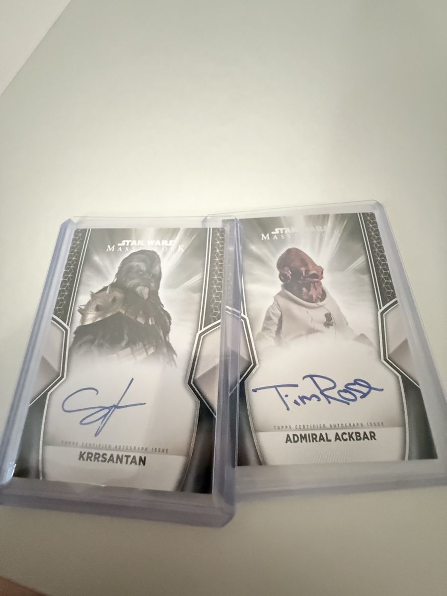 Star Wars Cartes à collectionner: Starwars Masterwork 2026 2xAutos 2xlimitierte Karten Inserts – Neuf (Voir description) à Küttigen par Donart10 2