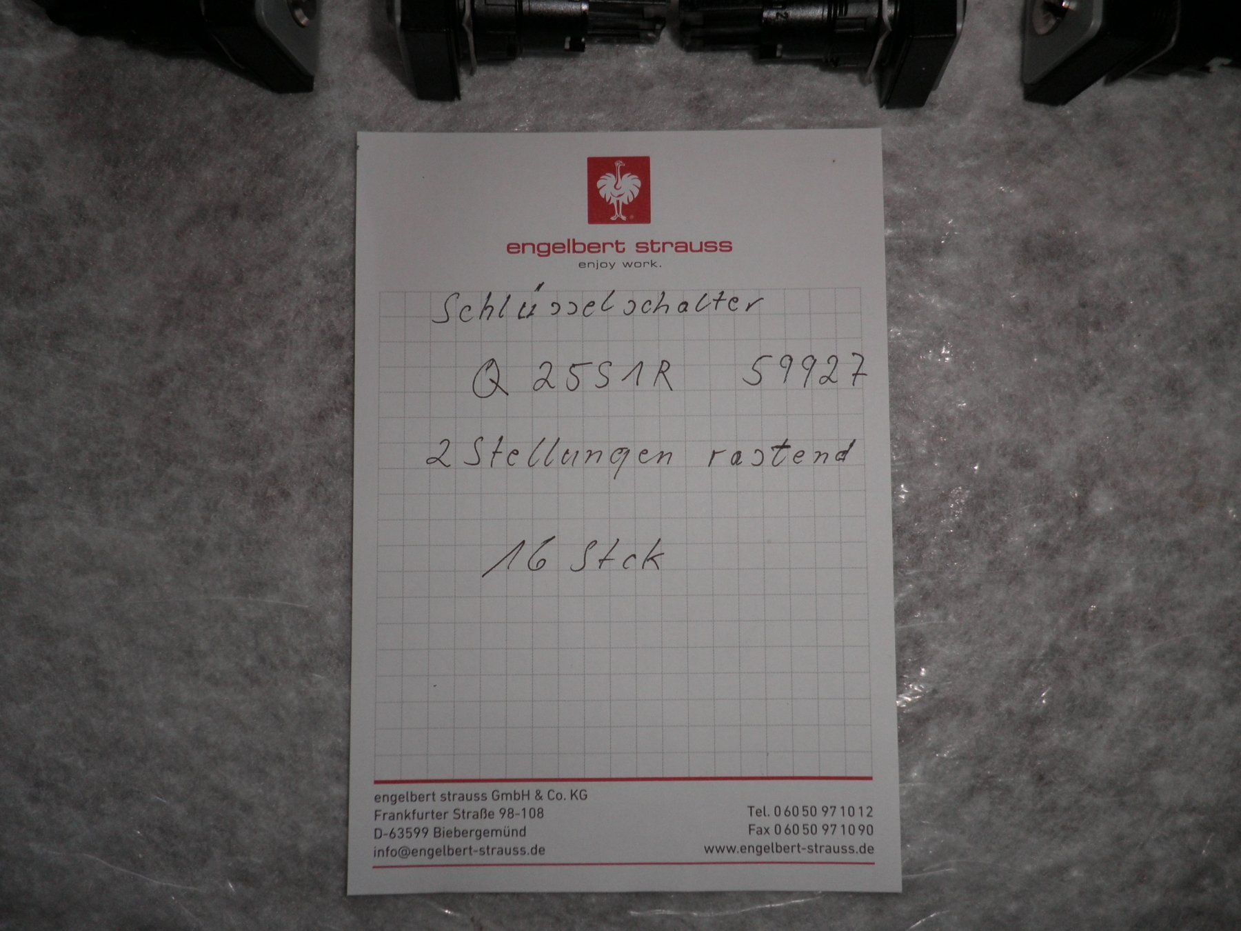 Interruttori: Schlüsselschalter Q 255S1R – Nuovo (secondo la descrizione) da Oftringen venduto da shoptwotrade 1