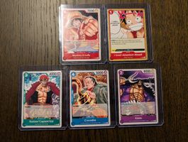 One Piece TCG Promo Set P-001 bis P-005 Luffy Kid Crocodile 