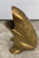 Superbe GRENOUILLE vintage laiton cendrier ou vide-monnaie
