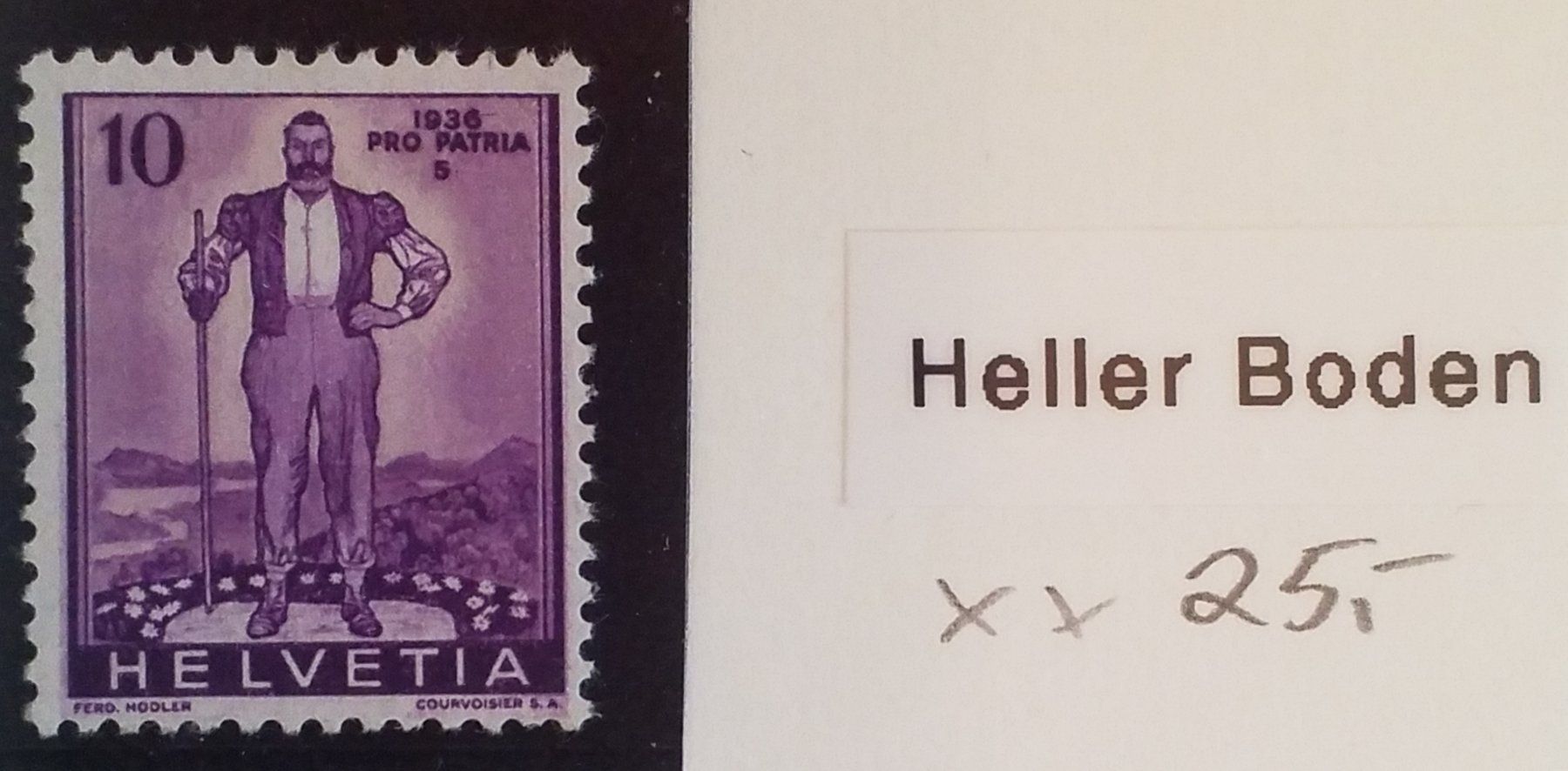 Tous les timbres: 2492) W2 Ab1, Abart heller Boden postfrisch – Neuf (Voir description) à Baden par Eggi
