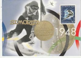 St. Moritz Werbekarte